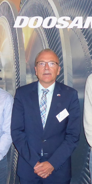 Prof. Dr.-Ing Andreas Lesser, Fabian Janischowski, M.Eng. (beide OTH Regensburg), Prof. Dr.-Ing. Andreas P. Weiß, Dominik Stümpfl, M.Eng., Philipp Streit, M.Eng., (alle KoKWK/OTH Amberg-Weiden) auf der Power System Engineering Konferenz in Pilsen. 