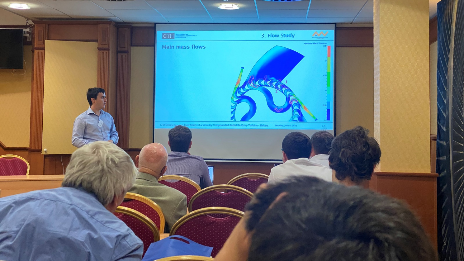 Fabian Janischowski bei seinem Vortrag an der Westböhmischen Universität Pilsen.