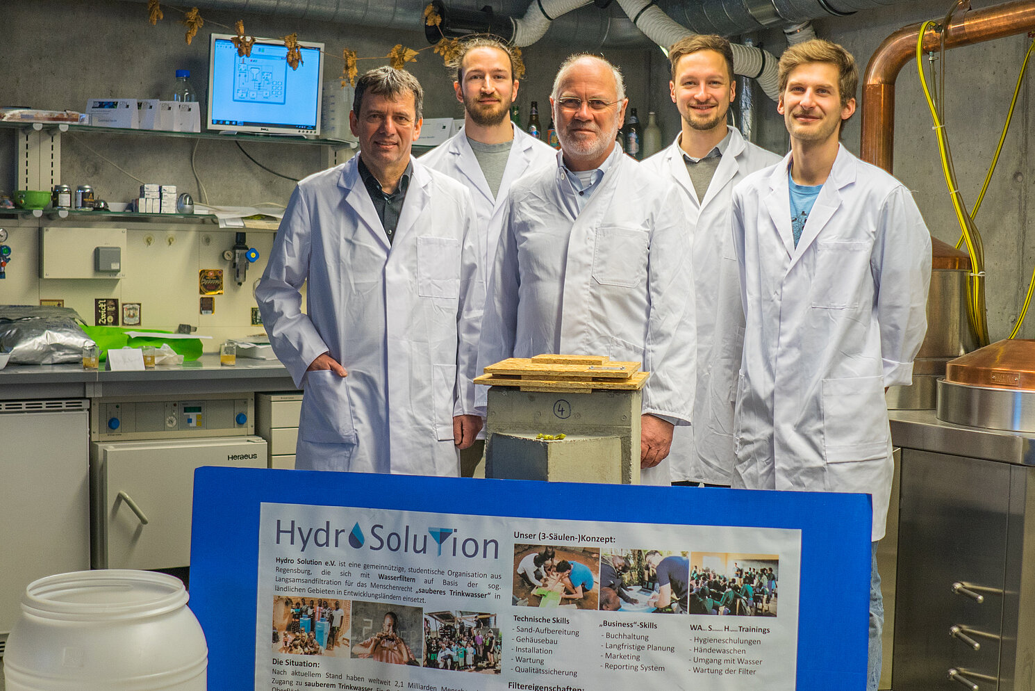 von  links: Sigfried Schrammel, Luis Wohlschläger,  Gerhard Goldmann, Maximilian Dötterl, Daniel Kutscher. 