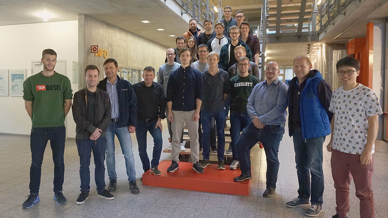 Projektgruppe der OTH Regensburg mit Kooperationspartner der Krones AG.