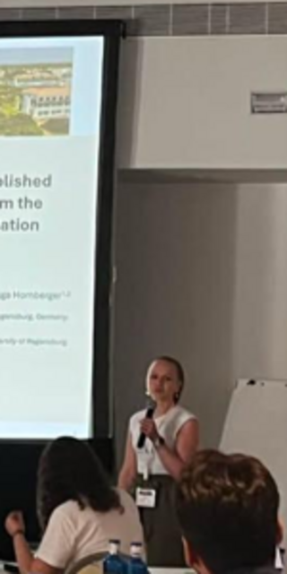 Jessica Kloiber während ihres Vortrags in der Session Metals der 18. Biometal Konferenz 2026. 