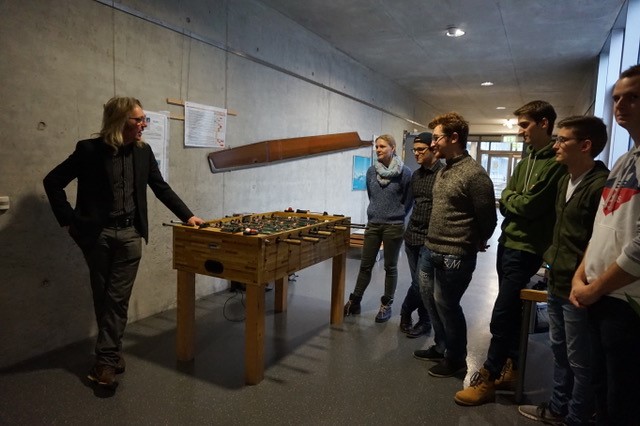 Das Projekt um den Kicker kam bei den Studierenden sehr gut an.